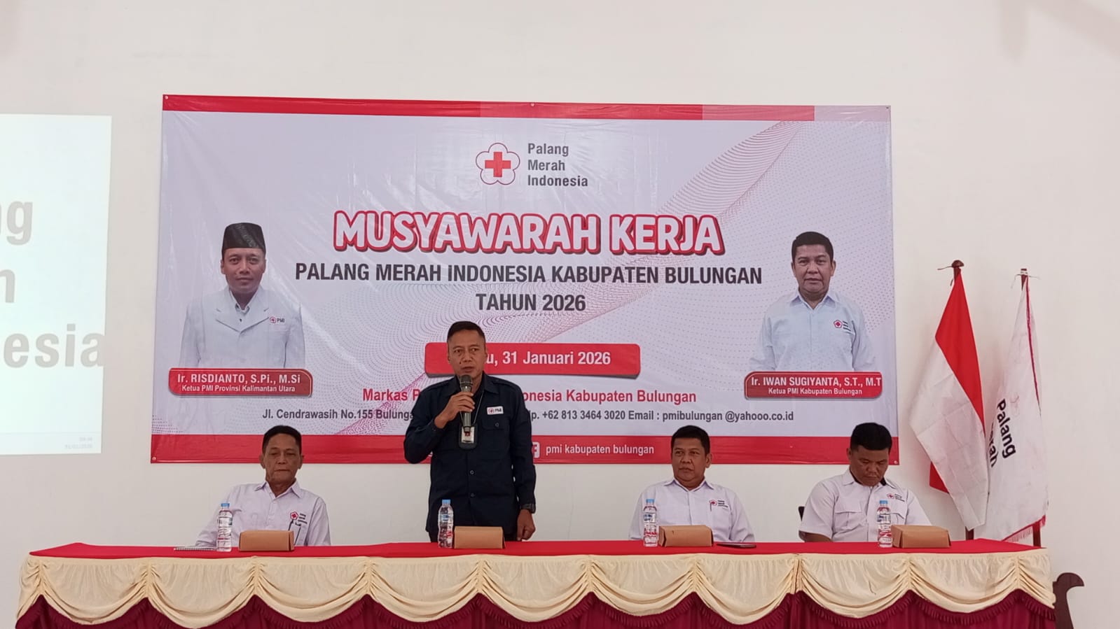 KETUA PMI KALTARA BERI ARAHAN PADA MUSYAWARAH KERJA PMI KABUPATEN BULUNGAN 2026