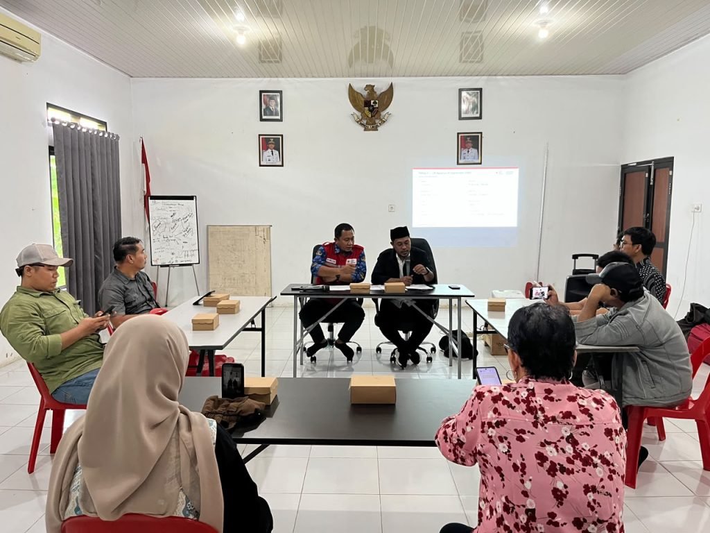 PERINGATI HUT KE-81, PMI NUNUKAN GELAR PRESS RELEASE BANTUAN BENCADA NNT