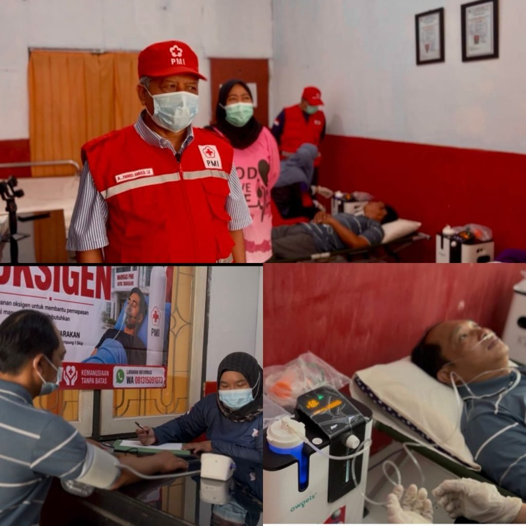 PMI TARAKAN BUKA RUANG OKSIGEN BAGI MASYARAKAT TERDAMPAK ASAP KARHUTLA