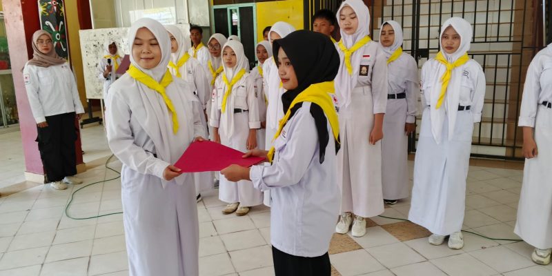 Serah Terima Jabatan PMR SMAN 2 Tarakan