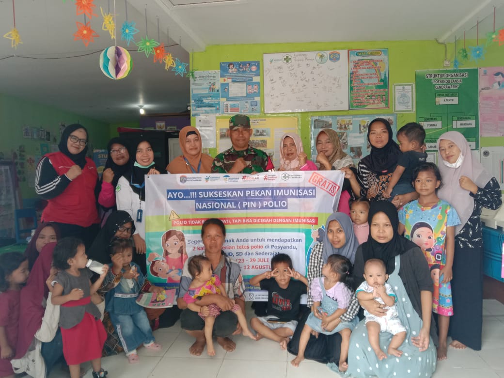 Relawan PMI Kota Tarakan Bantu Sukseskan Pekan Imunisasi Nasional (PIN) Polio Tahap 2 Putaran 1